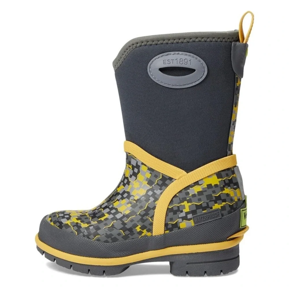 Boy's‎ Western Chief Power Pixel Cold Rated Neoprene Boots Big Kid Size 1c